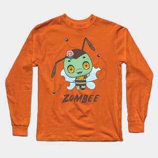 Zombee pun design Long Sleeve T-Shirt